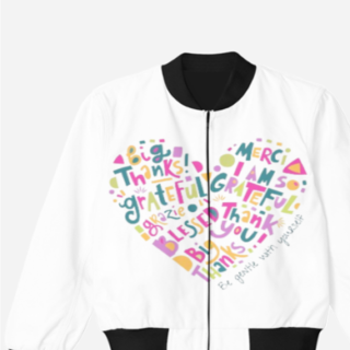 Bomber Heart Jacket for Girls