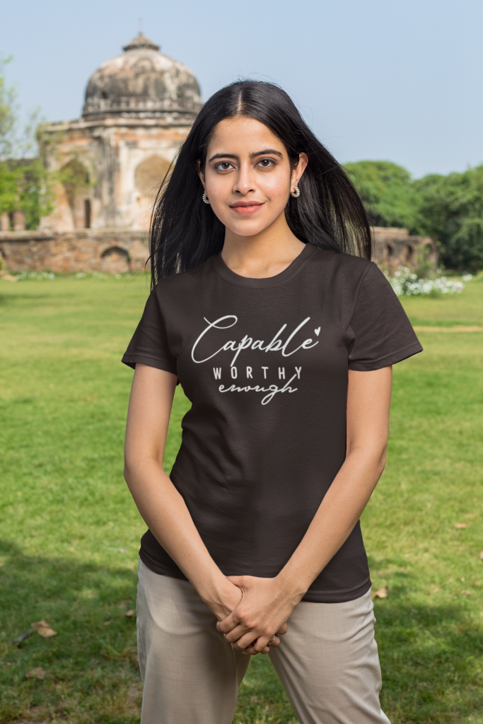 Coffee brown color tshirt Capable